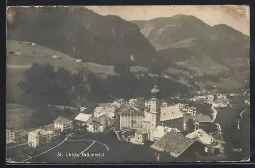 AK St. Ulrich / Grödnertal, Teilansicht