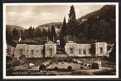 AK Cernobbio /Lago di Como, Villa d`Este (Mosaico)