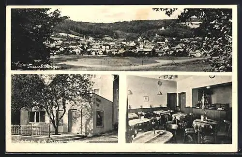 AK Treuchtlingen, Bäckerei-Cafe Meyer-Stegmeier, Bahnhofstr. 21, Gesamtansicht