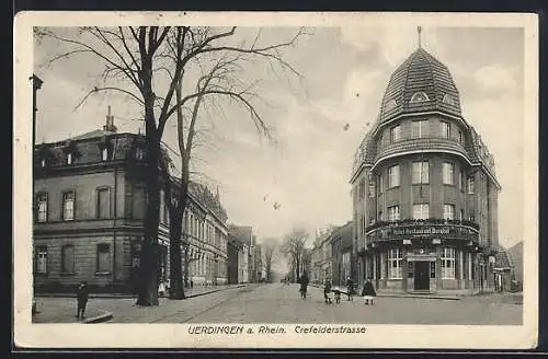 AK Uerdingen, Blick in die Krefelderstrasse