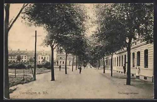 AK Uerdingen a. Rh., Partie in der Verbergerstrasse