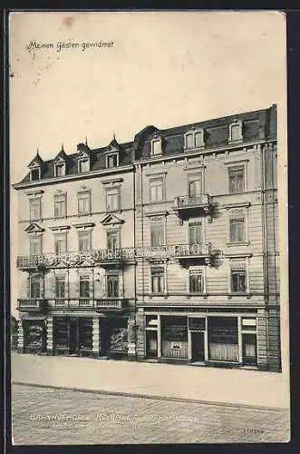 AK Frankfurt /Main, Bahnhofhotel Kölner Hof in der Scharnhorststrasse