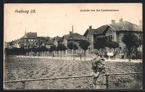 AK Freiburg i. B., Ansicht von der Lautierstrasse