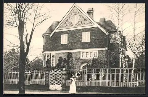 Foto-AK Berlin-Südende, Villa Bahnstrasse 12, jetzt Buhrowstrasse