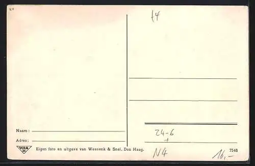 AK Borculo, Na de cycloon op 10 Augustus 1925, Partie nach Unwetter