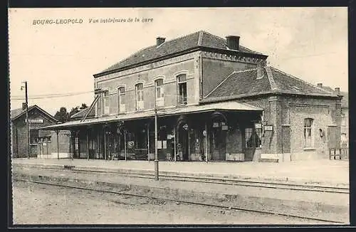 AK Bourg-Leopold, Vue intérieure de la gare