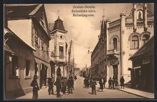 AK Zemun / Semlin, Bezanijska ulica, Bezanijagasse