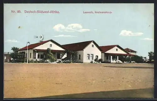 AK Keetmanshoop /Deutsch-Südwest-Afrika, Partie am Lazarett