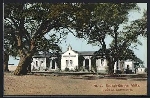 AK Keetmanshoop /Deutsch-Südwest-Afrika, Partie am Heimathaus