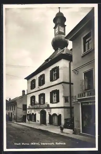 AK Murau /Steiermark, Ansicht vom Rathaus