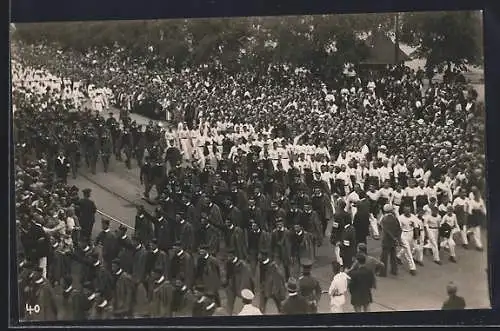 AK Leipzig, 1. Deutsches Arbeiter-Turn und Sportfest 1922, Eröffnungsumzug