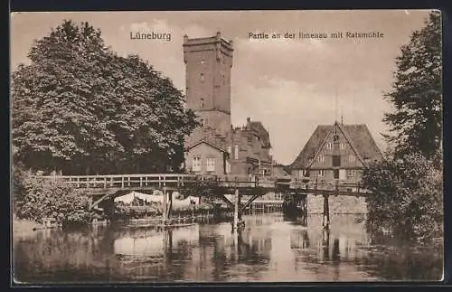 AK Lüneburg, Ilmenau-Partie mit Ratsmühle