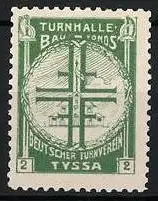 Reklamemarke Tyssa, Turnhalle Baufonds, Vereinslogo