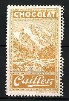 Reklamemarke Chocolat Cailler, Jungfrau Bergmassiv