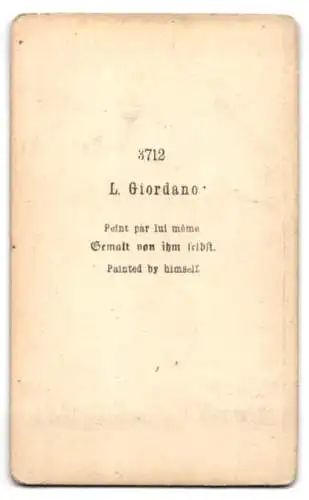 Fotografie unbekannter Fotograf und Ort, Gemälde: L. Giordano, nach Gemälde von ihm selbst