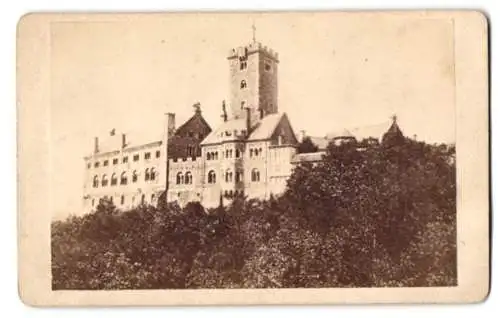 Fotografie G. Jagemann, Eisenach, Ansicht Eisenach, Blick nach der Wartburg