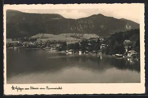 AK St. Gilgen am Obersee, Ortsansicht vom Brunnwinkel her