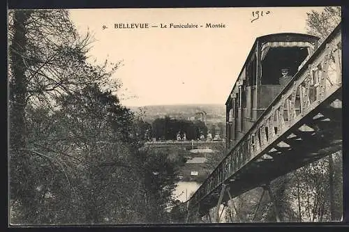 AK Bellevue, Le Funiculaire - Montée