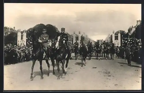 AK Les Fetes de la Victoire 1919, Les Marcheaux Jolire et Foch