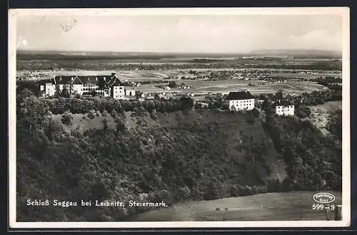 AK Leibnitz /Steiermark, Panorama mit Schloss Seggau