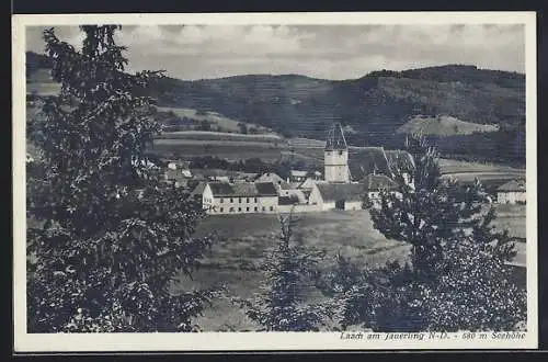 AK Maria Laach am Jauerling, Ortsansicht mit Kirche