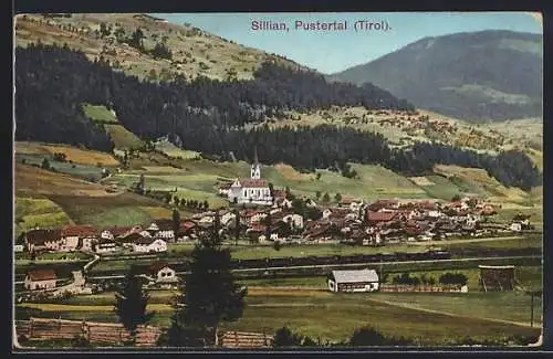 AK Sillian /Pustertal, Totalansicht am Bergfuss