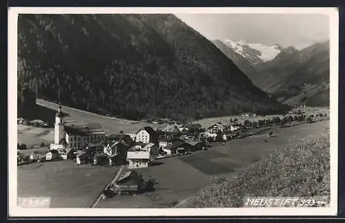 AK Neustift, Totalansicht im Tallauf