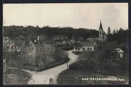 AK Bad Tatzmannsdorf, Teilansicht aus der Vogelschau