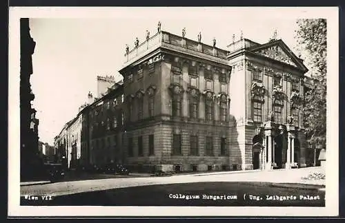 AK Wien, Collegium Hungarium, Ung. Leibgarde Palast