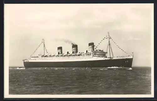 AK Passagierschiff RMS Queen Mary, Cunard White Star Line