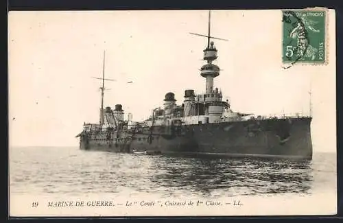 AK Marine de Guerre, Cuirassé de 1. Classe Le Condé, Kriegsschiff