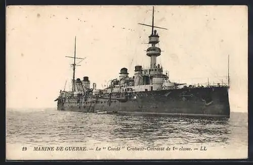 AK Marine de Guerre, Croiseur-Cuirassé Le Condé, Kriegsschiff