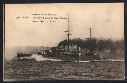 AK Marine Militaire Francaise, Paris Cuirassé d`Escadre