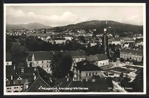 AK Klagenfurt, Ortsansicht mit Kreutbergl