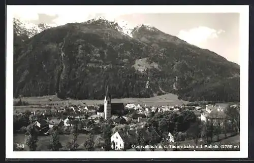 AK Obervellach a.d. Tauernbahn, Totalansicht mit Polinik