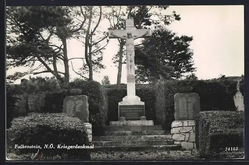 AK Falkenstein /Niederösterreich, Kriegerdenkmal