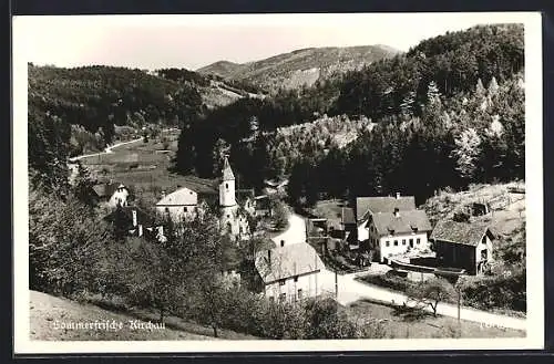 AK Warth /NÖ., Kirchau mit Kirche