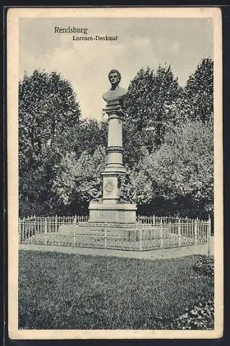 AK Rendsburg, Lornsen-Denkmal