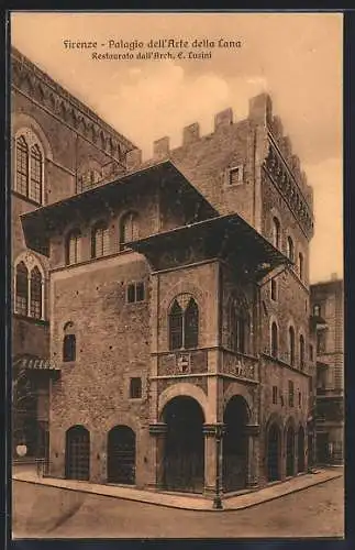 AK Firenze, Palagio dell` Arte della Lana, Restaurato dall` Arch. E. Lusini