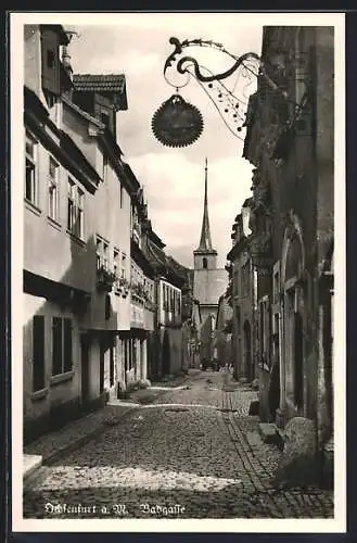 AK Ochsenfurt a. M., Blick in die Badgasse