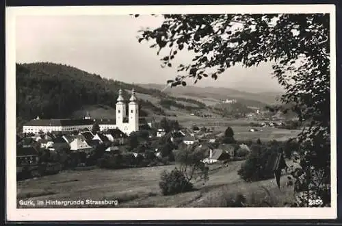 AK Gurk, Gesamtansicht mit Blick auf Strassburg