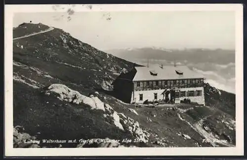 AK Ludwig Walterhaus m. d. Gipfel der Villacher Alpe