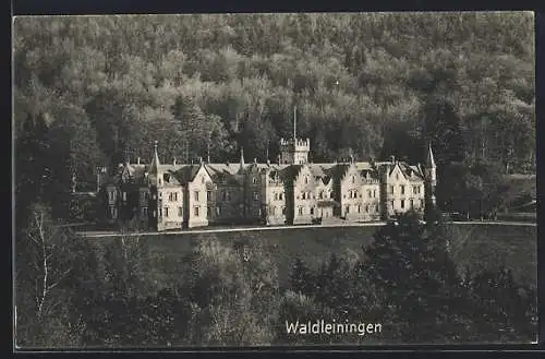 AK Mudau, Blick zum Schloss Waldleiningen