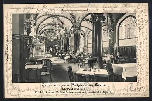 AK Berlin, Restaurant Pschorrbräu, Friedrichstrasse 165