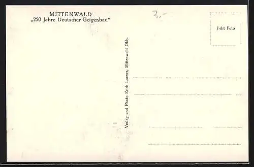 AK Mittenwald, Geigenbauwerkstätte J. Reiter