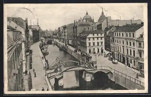 AK Berlin, Jungfernbrücke mit Friedrichsgracht