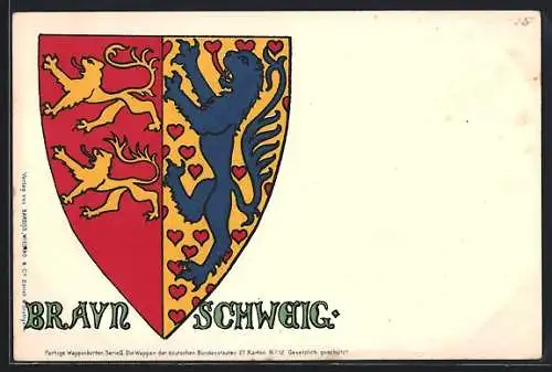 AK Braunschweig, Stadtwappen m. Löwen