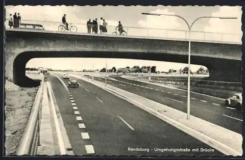 AK Rendsburg, Umgehungsstrasse mit Brücke