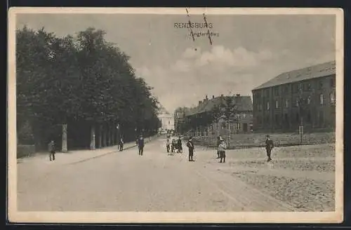 AK Rendsburg, Strasse am Jungfernstieg