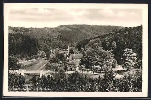 AK Pforzheim, Schwarzwaldpforte Kupferhammer